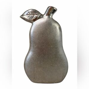 LINEN CHEST Silver Pear Decorative Accent